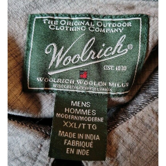 WoolRich Men's Shirt Size XXL Snap Button Green Pocket Short Sleeve - Picture 2 of 8